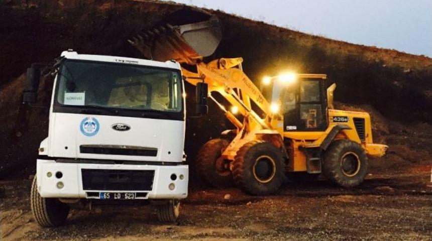 &Ccedil;aldıran Belediyesinden Hummalı &Ccedil;alışma