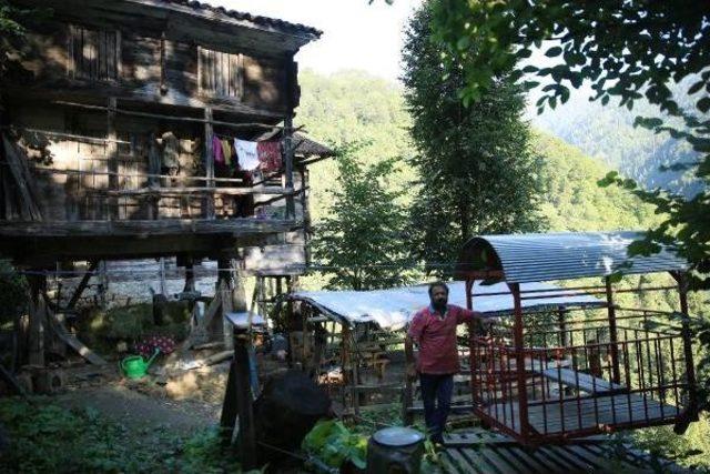 Rize'deki Sıra Dışı Tesise 500 Metrelik Teleferikle Ulaşılıyor