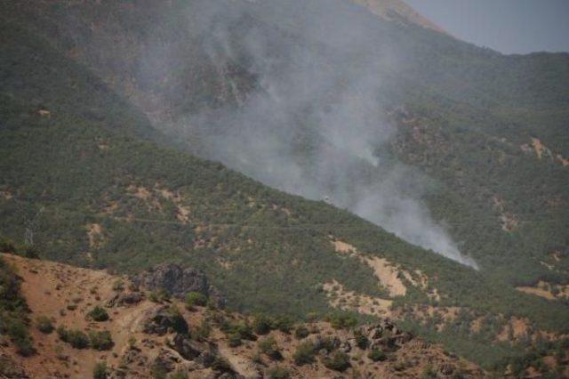 Tunceli'de 6 Bölgede Başlayan Orman Yangınları Devam Ediyor