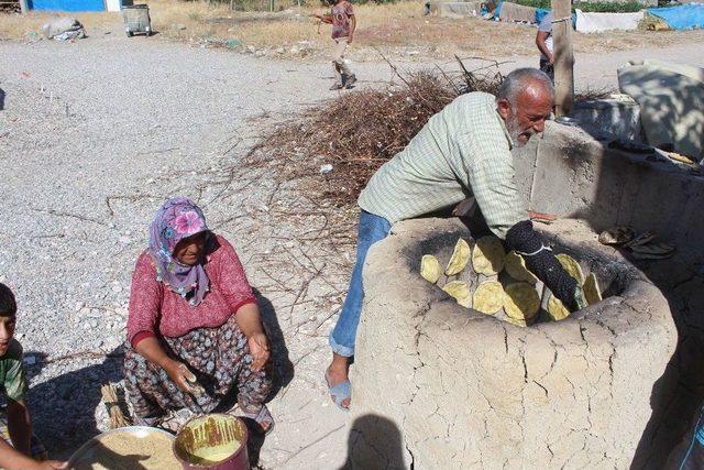 Samsat’ta Bayram Taplaması Geleneği Sürüyor