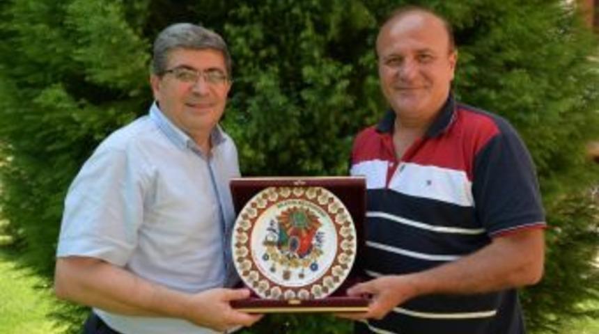 Bilecikspor Eski Teknik Adamı &Ccedil;alışkan&rsquo;dan Başkan Vekili Can&rsquo;a Ziyaret