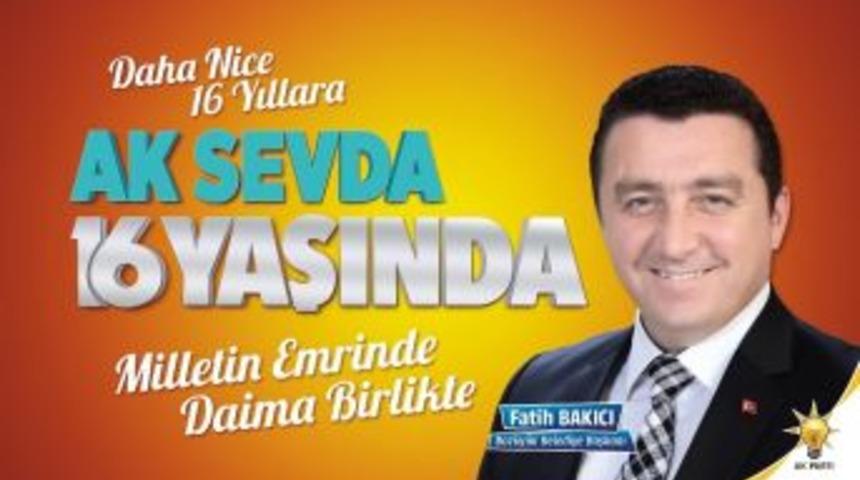 Başkan Bakıcı&rsquo;dan 16. Yıl Kutlama Mesajı