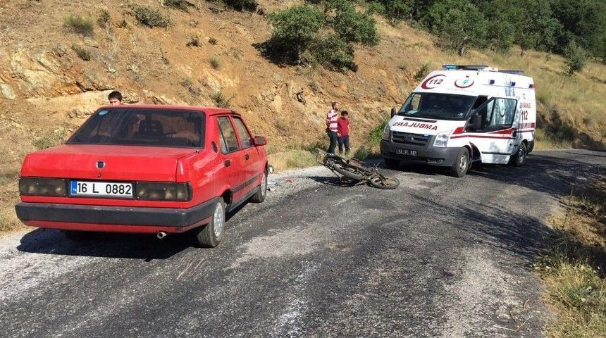 Domaniç’te Trafik Kazası:1 Yaralı