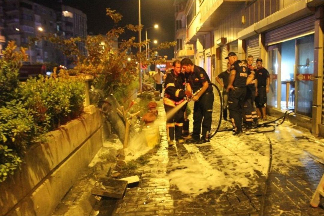 Lokantada &Ccedil;ıkan Yangında Faciadan D&ouml;n&uuml;ld&uuml;