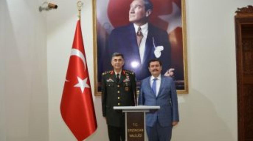 Kara Kuvvetleri Komutanı Orgeneral &Ccedil;olak&rsquo;tan Vali Arslantaş&rsquo;a Veda Ziyareti