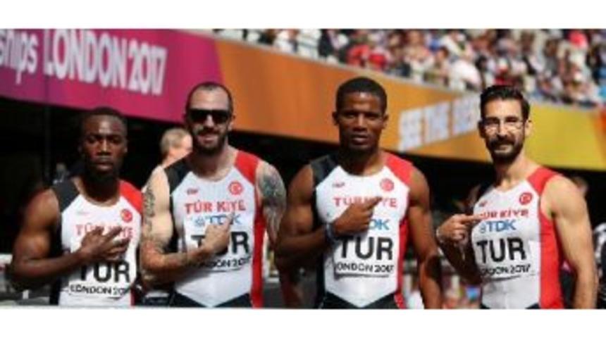 D&uuml;nya Şampiyonaları Tarihinde T&uuml;rkiye 4X100 Bayrak Takımı Ilk Defa Finale Kaldı