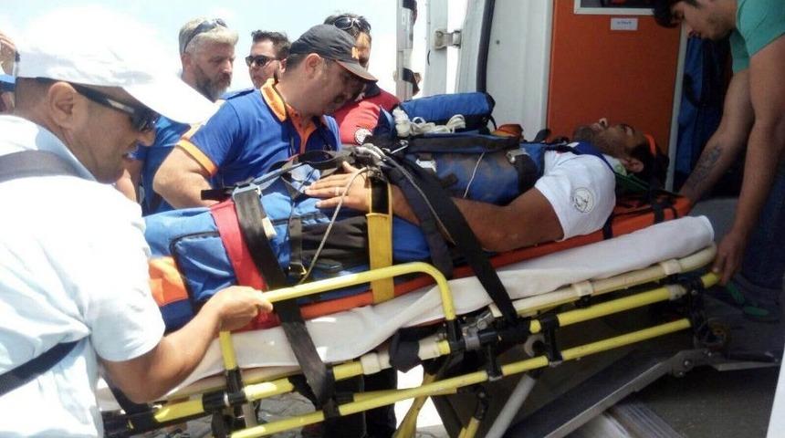 Yelken Kanat T&uuml;rkiye Şampiyonasında Korkutan Kaza