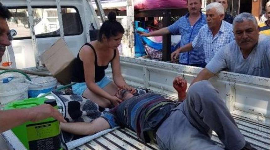 Yaralıya Ilk Müdahaleyi Yapıp, Hastaneye Götürülmesine Eşlik Etti