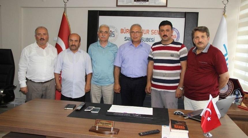 B&uuml;ro Memur-sen Genel Başkan Yardımcıları Turhan Ve Bing&ouml;l Samsun&rsquo;da