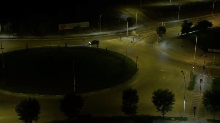 Şehrin G&ouml;beğinde Tehlikeli Drift