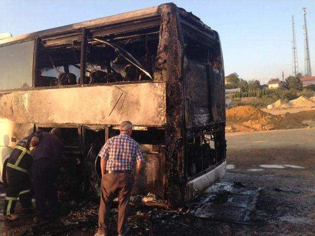 Kastamonu’da Yolcu Otobüsünde Yangın