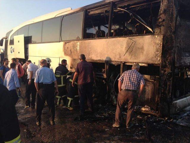 Kastamonu’da Yolcu Otobüsünde Yangın