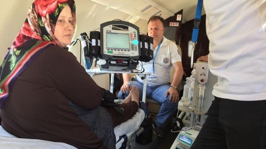 Kalp Cihazı Alarm Verdi, Ambulans U&ccedil;akla Ankara&rsquo;ya G&ouml;nderildi