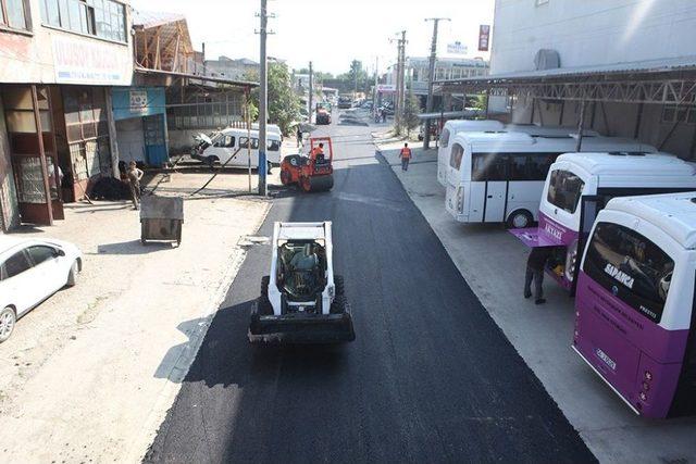 Modern Sanayi’de Sıcak Asfalt Çalışmaları Tamamlandı 2
