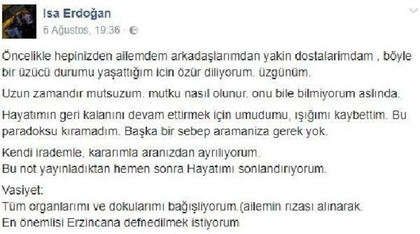 Bunalıma Giren Öğretmen Adayı Intihar Etti