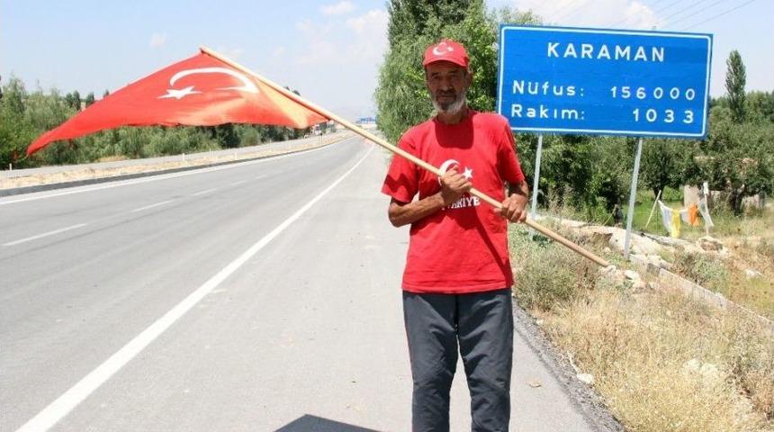 R&uuml;yasında G&ouml;rd&uuml;ğ&uuml; Şehit &Ouml;mer Halisdemir İ&ccedil;in &Uuml;&ccedil;&uuml;nc&uuml; Kez Yollara D&uuml;şt&uuml;