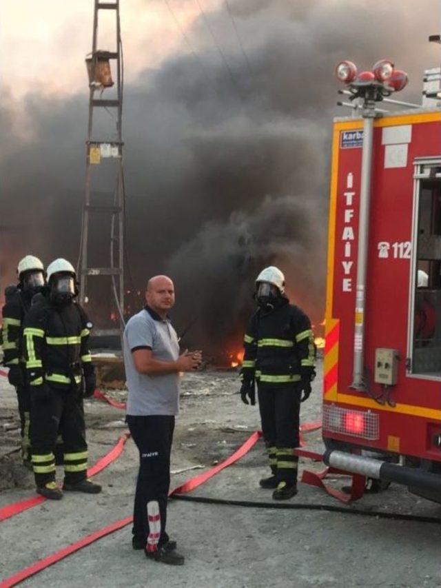 Yüksek Gerilim Hattı Yangına Neden Oldu