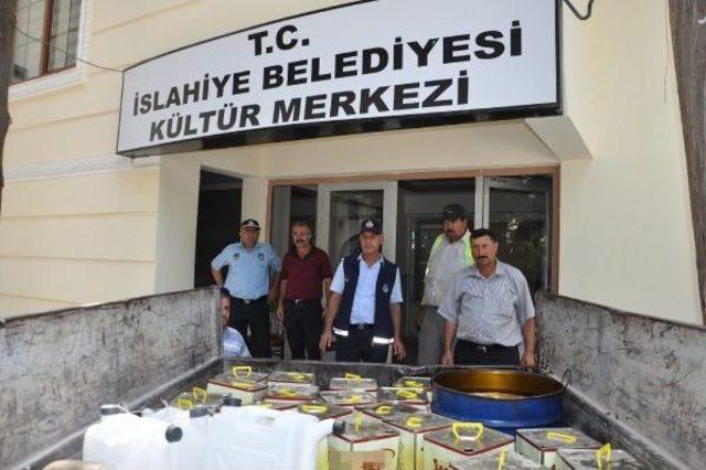 İslahiye'de 90 Kilo Sahte Zeytinyağı Ele Geçirildi