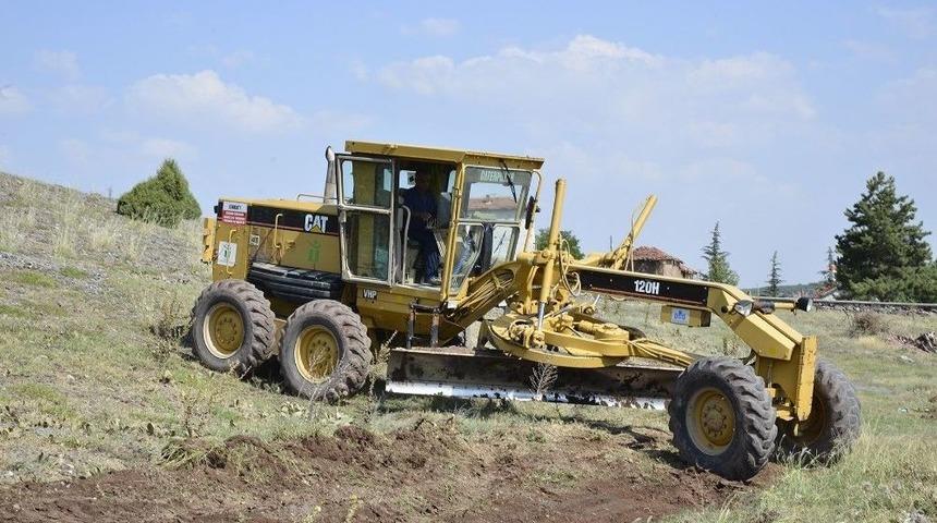 Musa&ouml;z&uuml;&rsquo;nde Yol Bakım &Ccedil;alışması
