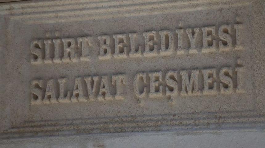 Siirt’te Mezarlıklara ‘salavat’ Çeşmesi Yaptırılıyor