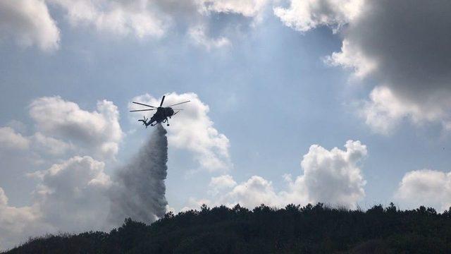 Sarıyer’de Orman Yangını, 15 Dönüm Alan Zarar Gördü