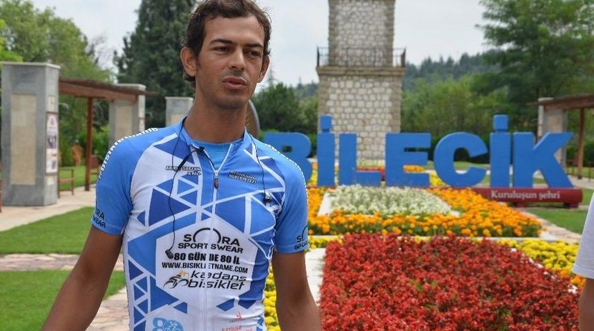 Bir Haftada Bisikletiyle Bin 270 Kilometre Yol Yaptı