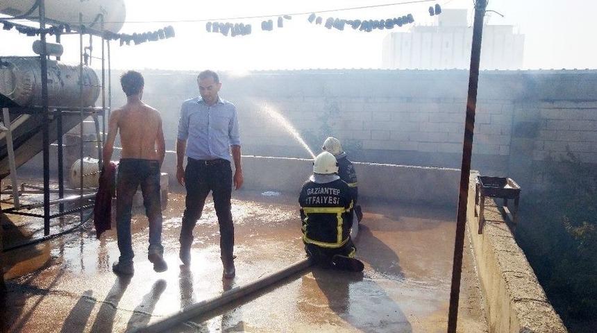 Gaziantep’te İplik Fabrikasında Büyük Yangın