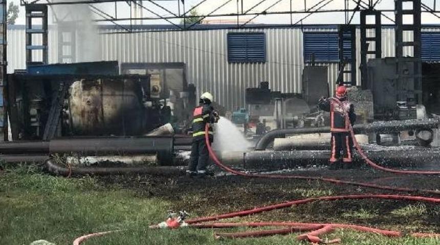 Kimya Fabrikasınının Atık Deposunda Yangın