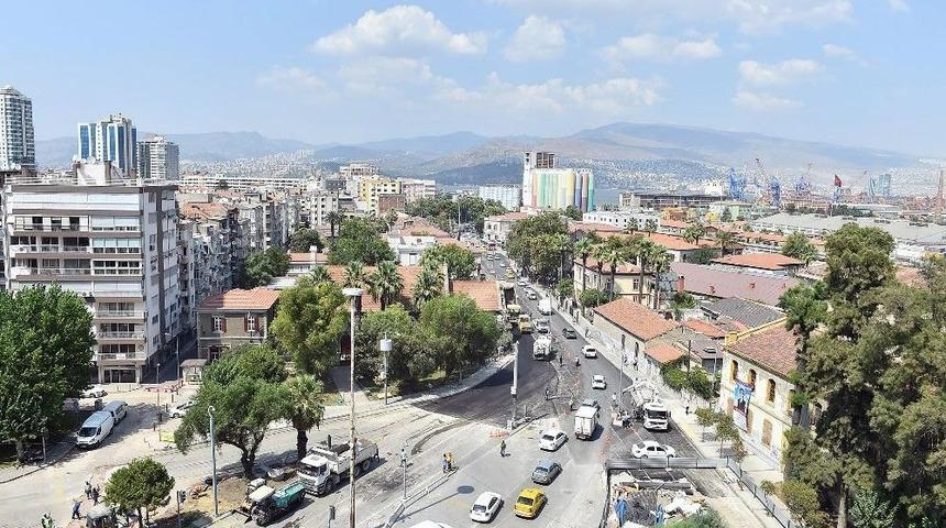 Alsancak Garı &Ouml;n&uuml;nde Tramvay &Ccedil;alışması Bitti