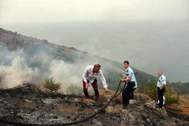 Sinop’ta Örtü Yangını