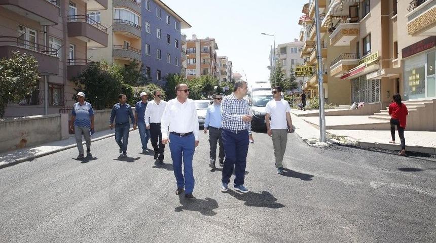 Başkan Duruay, Asfalt Çalışmalarını Denetledi