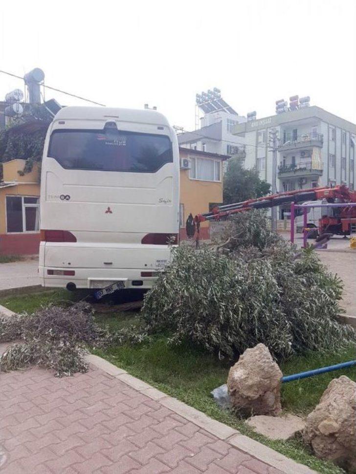 Otobüs Önce Eve Sonra Çocuk Parkına Girdi G5