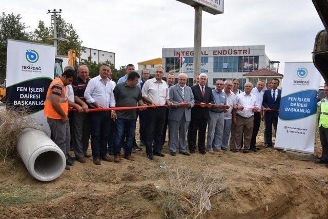 Çorlu-ergene Çırak Bayırı Yol Projesinin Temeli Etıldı