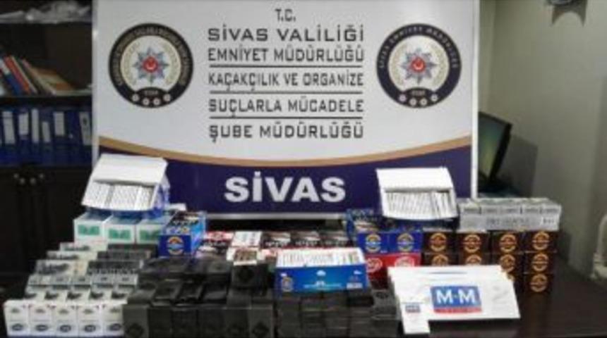 Sivas'ta Ka&ccedil;ak Sigara Operasyonu