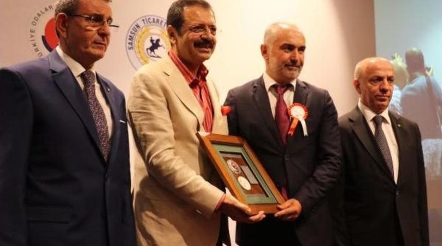 Tobb Başkanı Hisarcıklıoğlu, Samsun'da &Ouml;d&uuml;l T&ouml;renine Katıldı