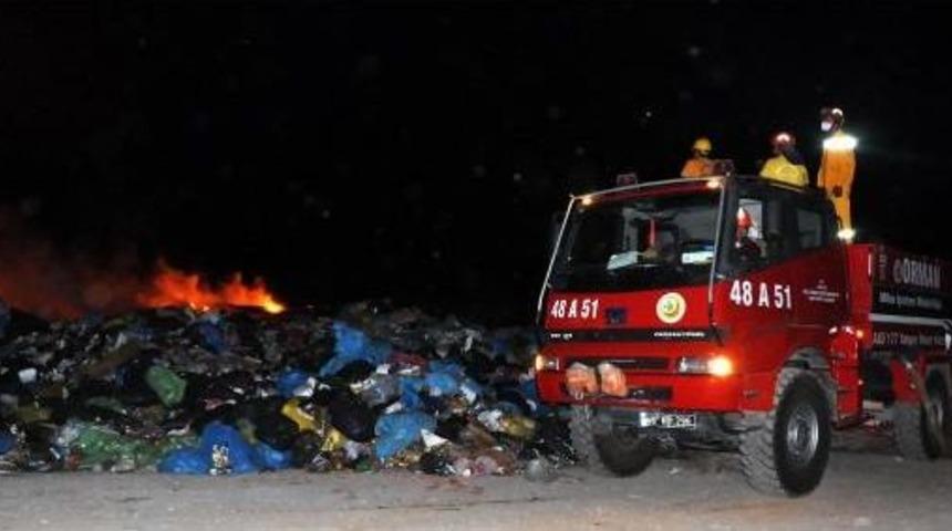 Bodrum'da Katı Atık Depolama Alanında Yangın