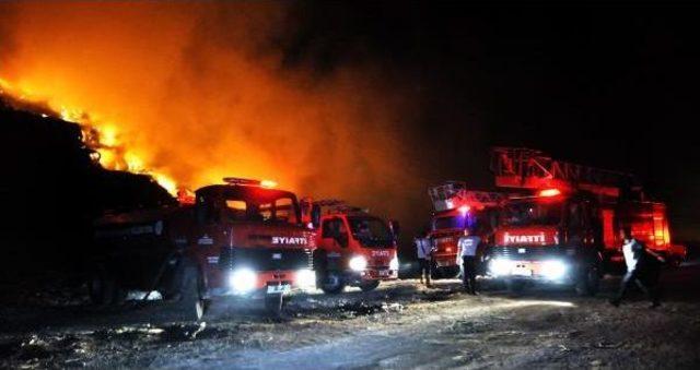 Bodrum'da Katı Atık Depolama Alanında Yangın