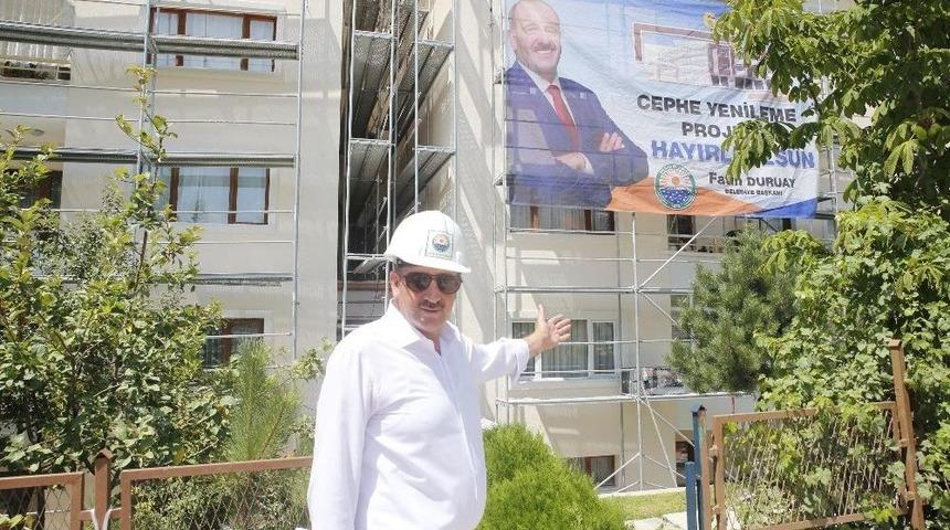 G&ouml;lbaşı&rsquo;nda "6. Etap Cephe Yenileme Projesi" Başlatıldı