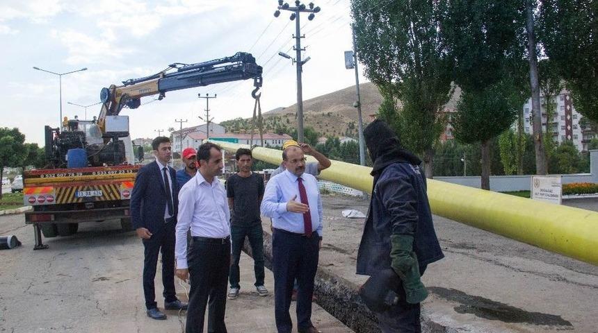 Bitlis&rsquo;te Doğalgaz &Ccedil;alışması