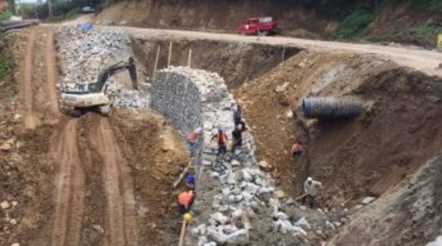 Ordu&rsquo;da Yol &Ccedil;alışmaları Hız Kesmiyor