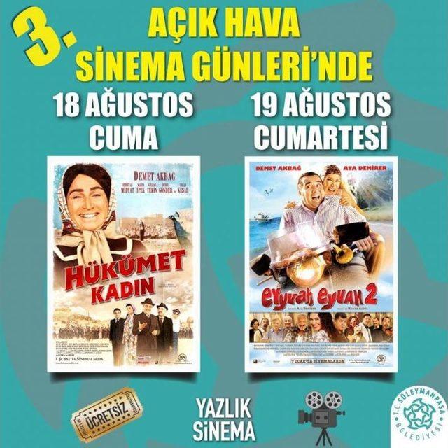 Cuma Ve Cumartesi Geceleri Açık Havada Sinema Keyfi