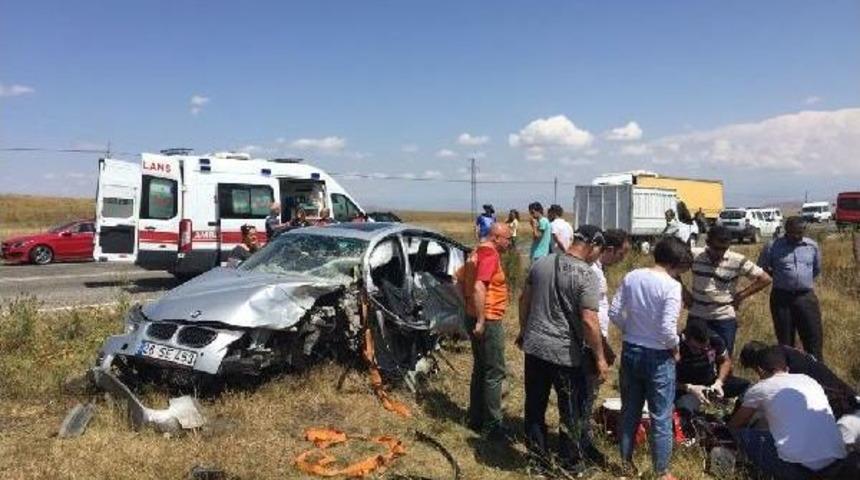 Kars-Ani Yolunda Kaza: 1 &Ouml;l&uuml;, 5 Yaralı