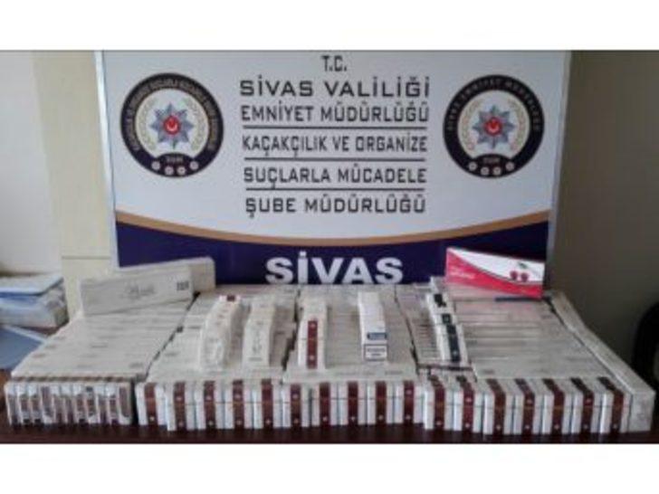 Sivas’ta Kaçak Sigara Operasyonu