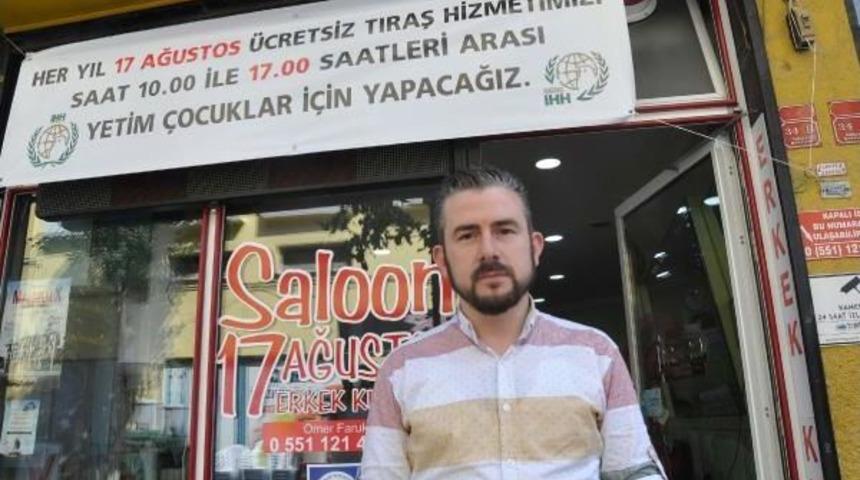 Depremzede Berberden &Uuml;cretsiz Tıraş