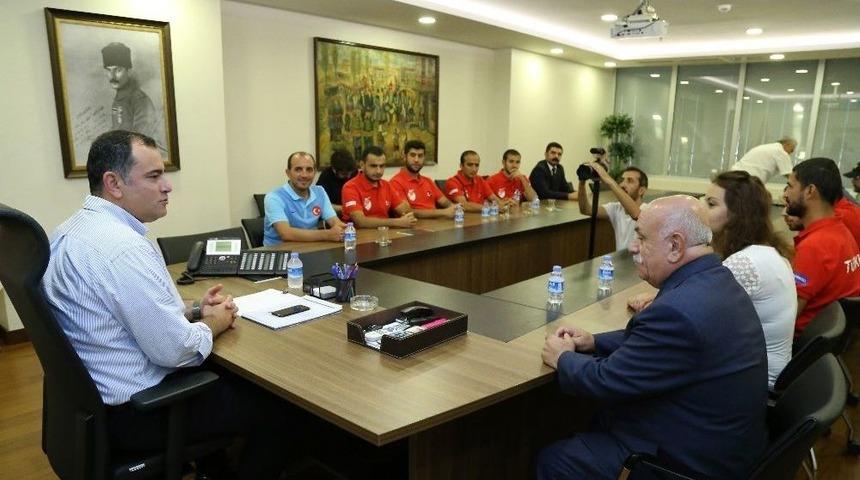 Başkan Taşdelen Milli Takım&rsquo;ın &rsquo;bel Kemiği&rsquo;ni Konuk Etti