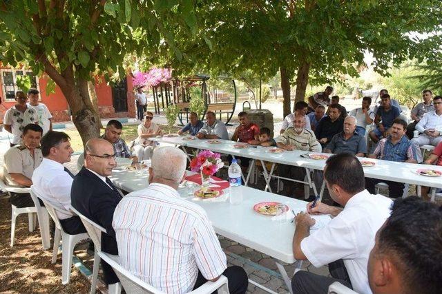 Vali Demirtaş, Sarıçam İlçesinde Muhtar Ve Vatandaşlarla Bir Araya Geldi