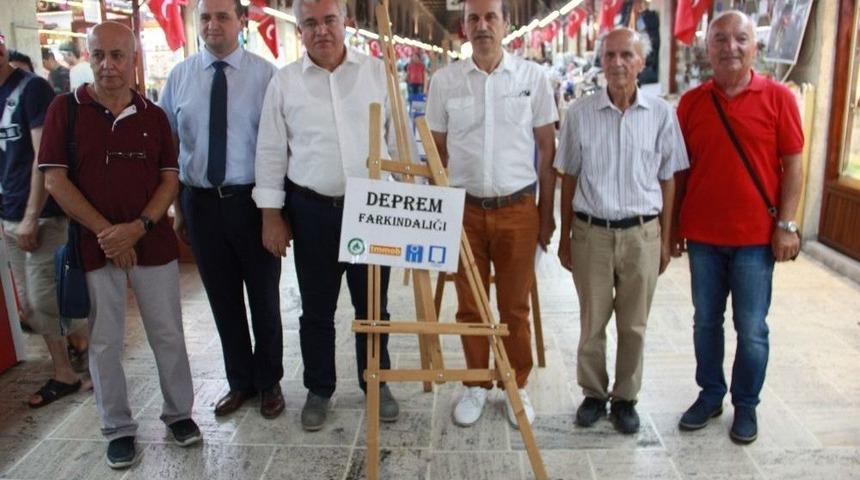 Tarihi &Ccedil;arşıda Deprem Farkındalığı Sergisi