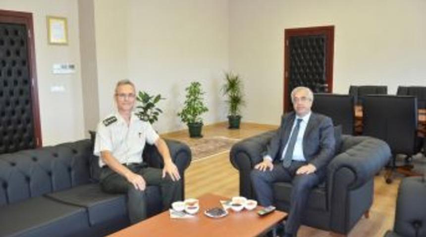 İl Jandarma Komutanı Albay Oğuz, Rektör Şengörür İle Görüştü