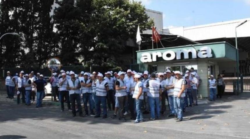Bursa'da Aroma Meyve Suyu Fabrikasında Grev