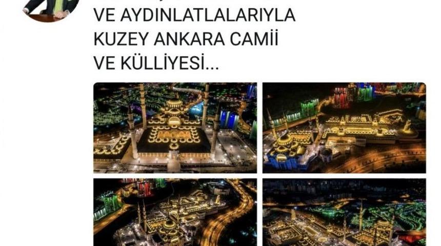Melih Gökçek’ten "kuzey Ankara Camii Ve Külliyesi" Paylaşımı